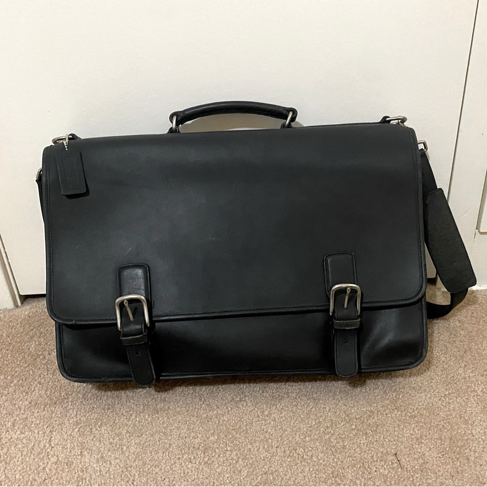 Vintage 90s/00s black Coach men’s briefcase
